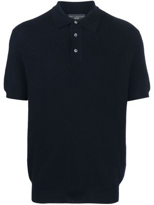 Brett Johnson short-sleeve polo shirt - Blue