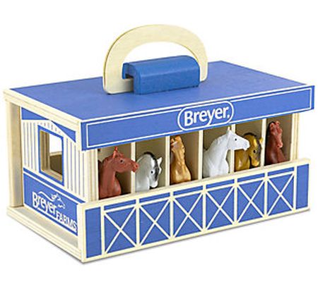 Breyer Farms Wooden Stable & Horse Play Set