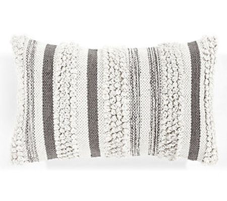 Bria Stripe 13"x20" Decorative Pillow Cover by Lush Decor