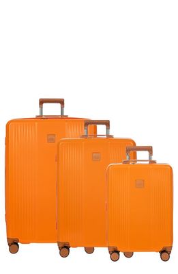 Bric's Ravenna TSA Approved Lock Hardshell Spinner Luggage 3-Piece Set in Orange