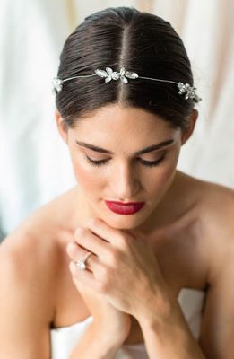 Brides & Hairpins Aubree Crystal Halo Band in Silver