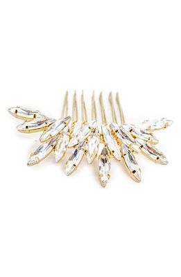 Brides & Hairpins Bria Crystal Hair Comb in Gold