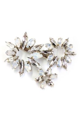 Brides & Hairpins Camila Crystal Hair Clip in Classic Silver