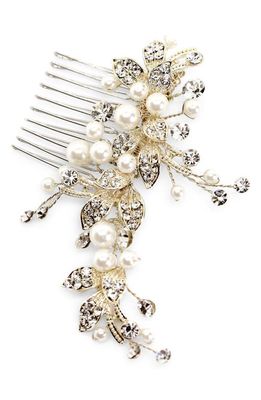Brides & Hairpins Catherine Jeweled Hair Comb in Gold