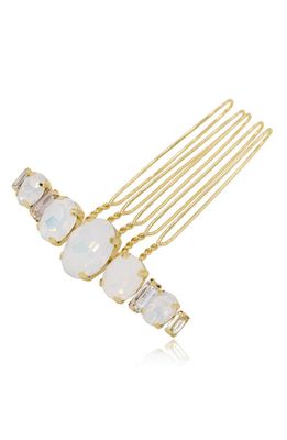 Brides & Hairpins Elula Opal Comb in Gold
