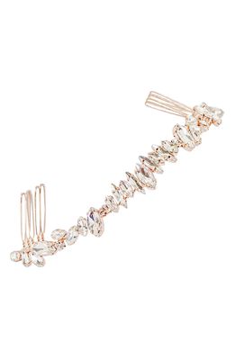 Brides & Hairpins Harlow Crystal Crown Comb in Rose Gold