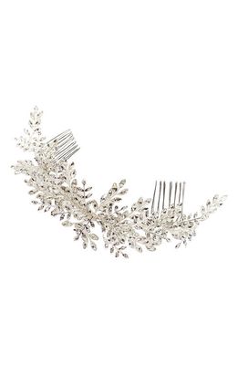 Brides & Hairpins Serena Crystal Hair Comb in Classic Silver