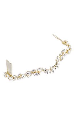 Brides & Hairpins Zila Crystal Crown Comb in Gold