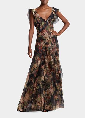 Brienne Floral Ruffled Dress