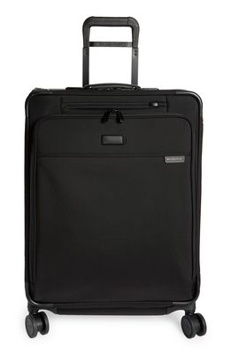 Briggs & Riley Baseline 26-Inch Medium Expandable Spinner Suitcase in Black