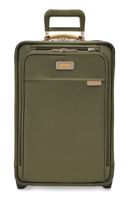 Briggs & Riley Baseline Essential 22-Inch Expandable 2-Wheel Carry-On Bag in Olive