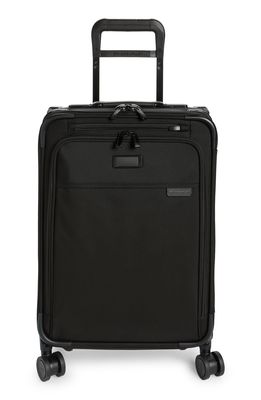 Briggs & Riley Baseline Essential 22-Inch Expandable Spinner Carry-On Bag in Black