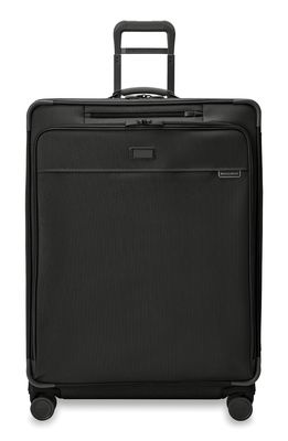Briggs & Riley Baseline Extra Large Expandable Spinner Suitcase in Black
