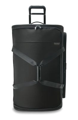 Briggs & Riley Baseline Large Two-Wheel Duffle Bag in Black