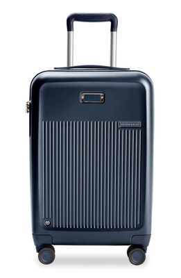 Briggs & Riley Sympatico 22-Inch Essential Spinner Expandable Carry-On Bag in Navy 