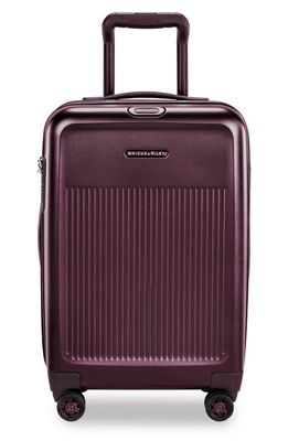 Briggs & Riley Sympatico 22-Inch Expandable Wheeled Domestic Carry-On Bag in Matte Plum