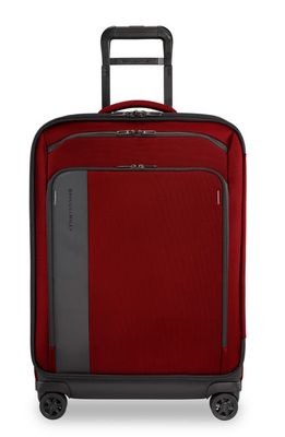 Briggs & Riley ZDX 26-Inch Expandable Spinner Suitcase in Brick Red