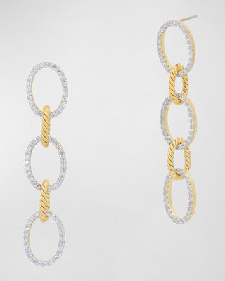 Bright Sky Chain-Link Cubic Zirconia Earrings