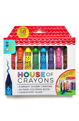 BRIGHT STRIPES House of Crayons Coloring Book Set in Multi