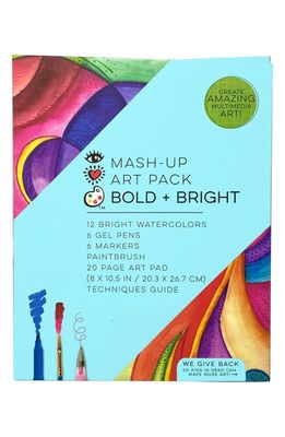 BRIGHT STRIPES Kids' Mash Up Bold and Bright Art Pack in Blue
