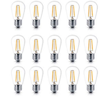 Brightech Ambience Pro 15 Pack 2W S14 LED Ediso n Light Bulbs