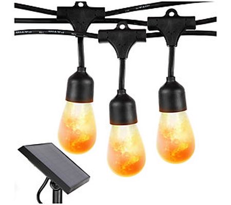 Brightech Ambience Pro Solar LED 5W Hanging Fla me String Light