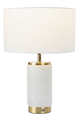 Brightech Arden LED USB Table Lamp in White