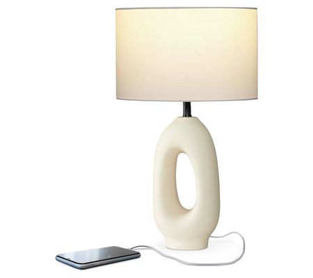 Brightech Artemis 22 in Beige Traditional LED T able Lamp