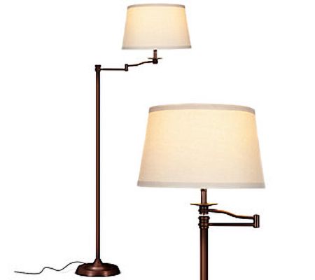 Brightech Caden 62"H LED Swing Arm Floor Lamp
