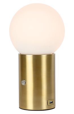 Brightech Kai LED Table Lamp in Brass