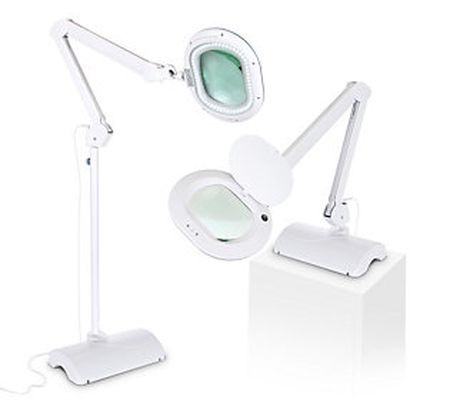 Brightech Lightview 2in1 XL LED Magnifier Floor and Desk Lamp