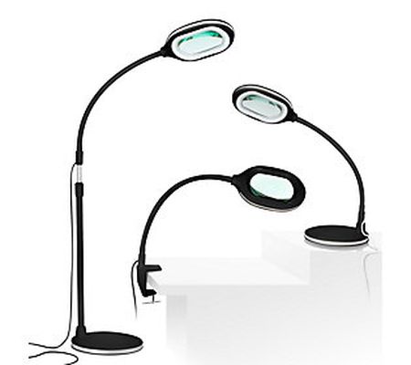 Brightech Lightview 3-in-1 LED Magnifier Floor d Desk Lamp