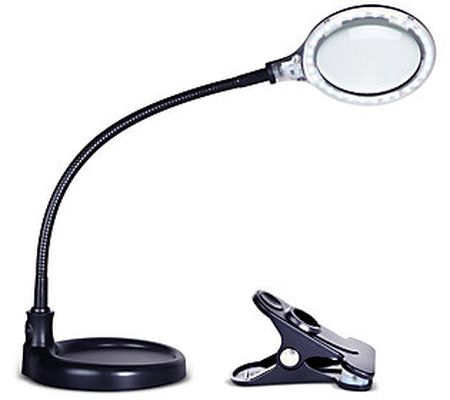 Brightech Lightview Flex 2-in-1 LED 175% Magnif ier Desk Lamp