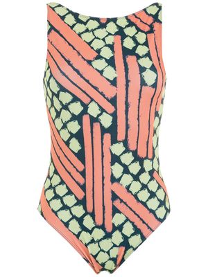 Brigitte abstract-print one-piece swimsuit - Multicolour