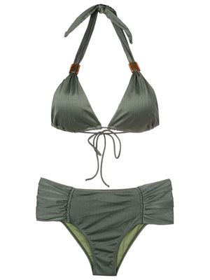 Brigitte Analia halterneck bikini - Green