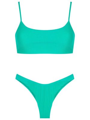 Brigitte cheeky-bottom two piece bikini - Green