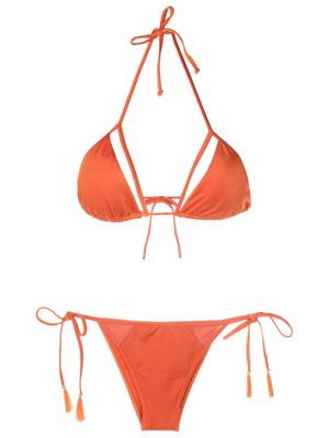 Brigitte cut-out triangle-cup bikini - Orange