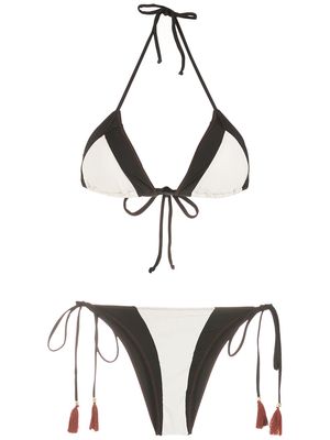 Brigitte Fabi tassel-detail bikini - Black