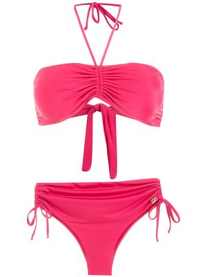 Brigitte Gabriela bandeau ruched bikini - Pink
