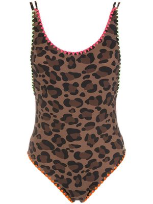 Brigitte Tiff leopard-print swimsuit - Brown