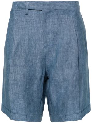 Briglia 1949 Amalfis linen bermuda shorts - Blue