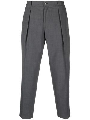 Briglia 1949 box-pleat cropped chino trousers - Grey