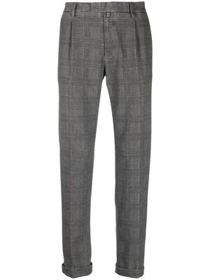 Briglia 1949 checked straight-leg trousers - Grey