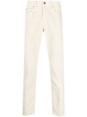 Briglia 1949 corduroy tapered trousers - Neutrals