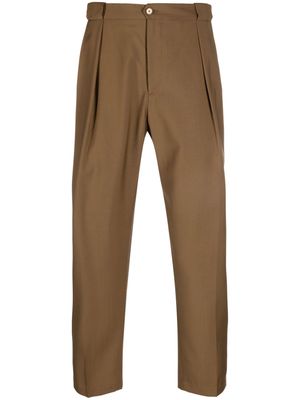 Briglia 1949 cropped-leg chino trousers - Brown