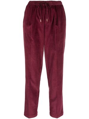Briglia 1949 drawstring cotton-blend pants - Red
