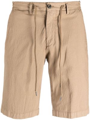 Briglia 1949 drawstring textured shorts - Brown