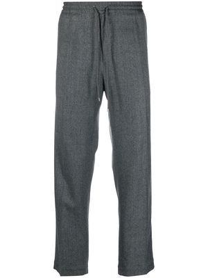 Briglia 1949 drawstring-waist wool trousers - Grey