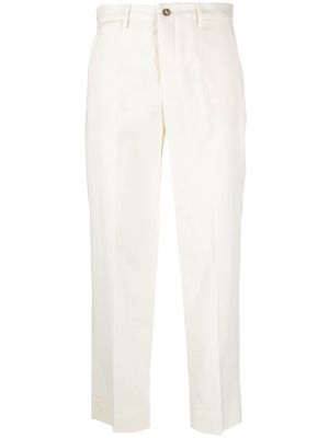 Briglia 1949 Jean virgin wool tapered trousers - White