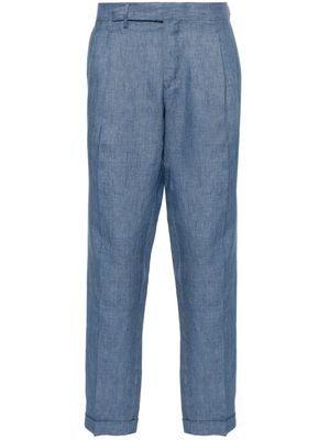 Briglia 1949 mélange linen trousers - Blue